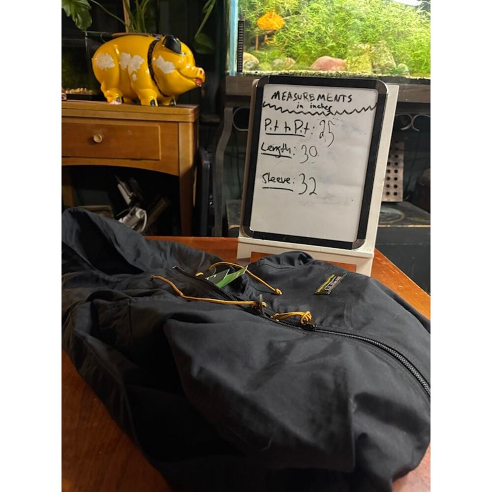 NWT L.L.Bean Anorak Windbreaker Jacket Mens Large Antech Embroidered Black - Picture 9 of 9